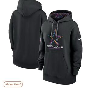 Dallas Cowboys Nike Women's 2024 NFL Crucial Catch Hoodie - Black